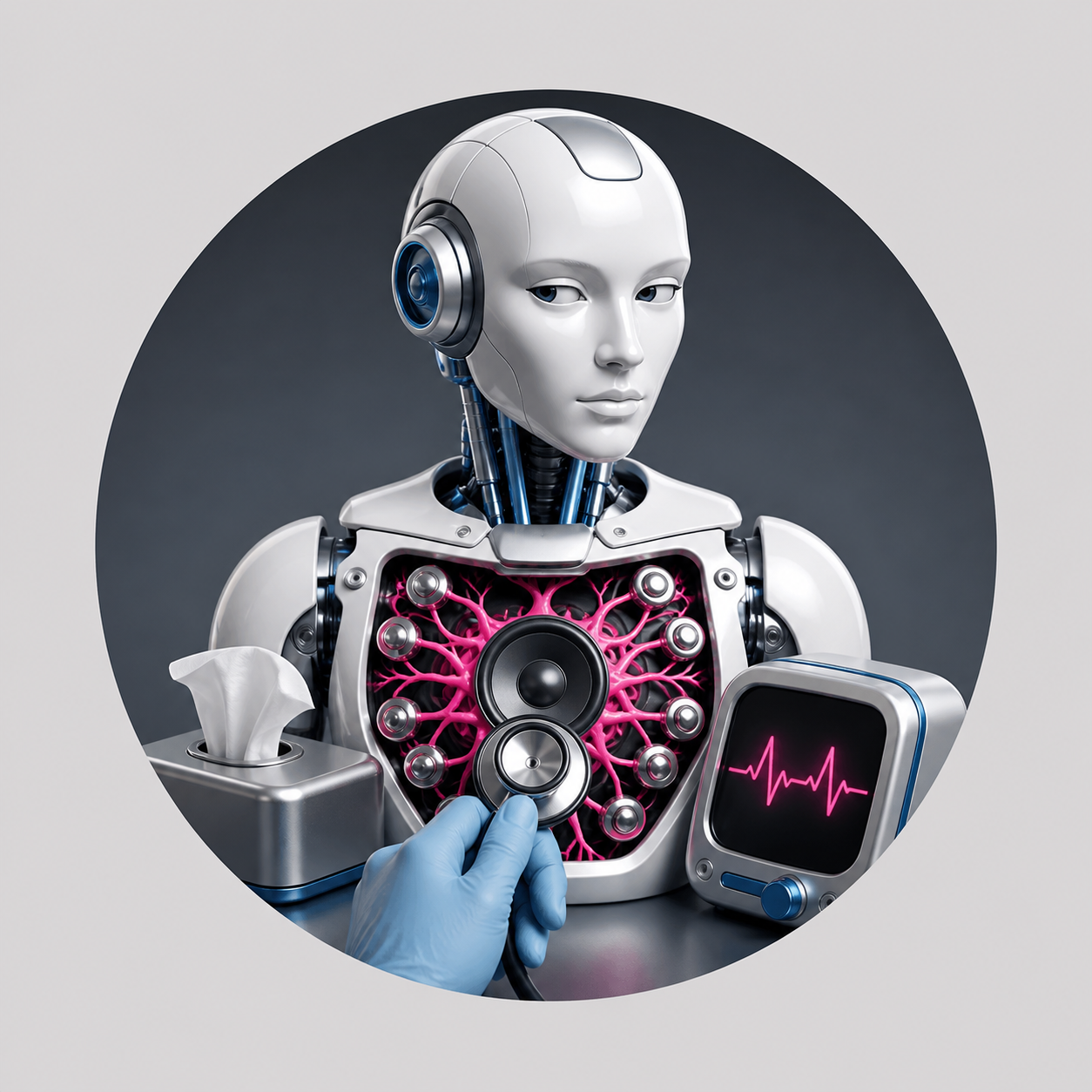 Synthetic figure examined for signs of feeling