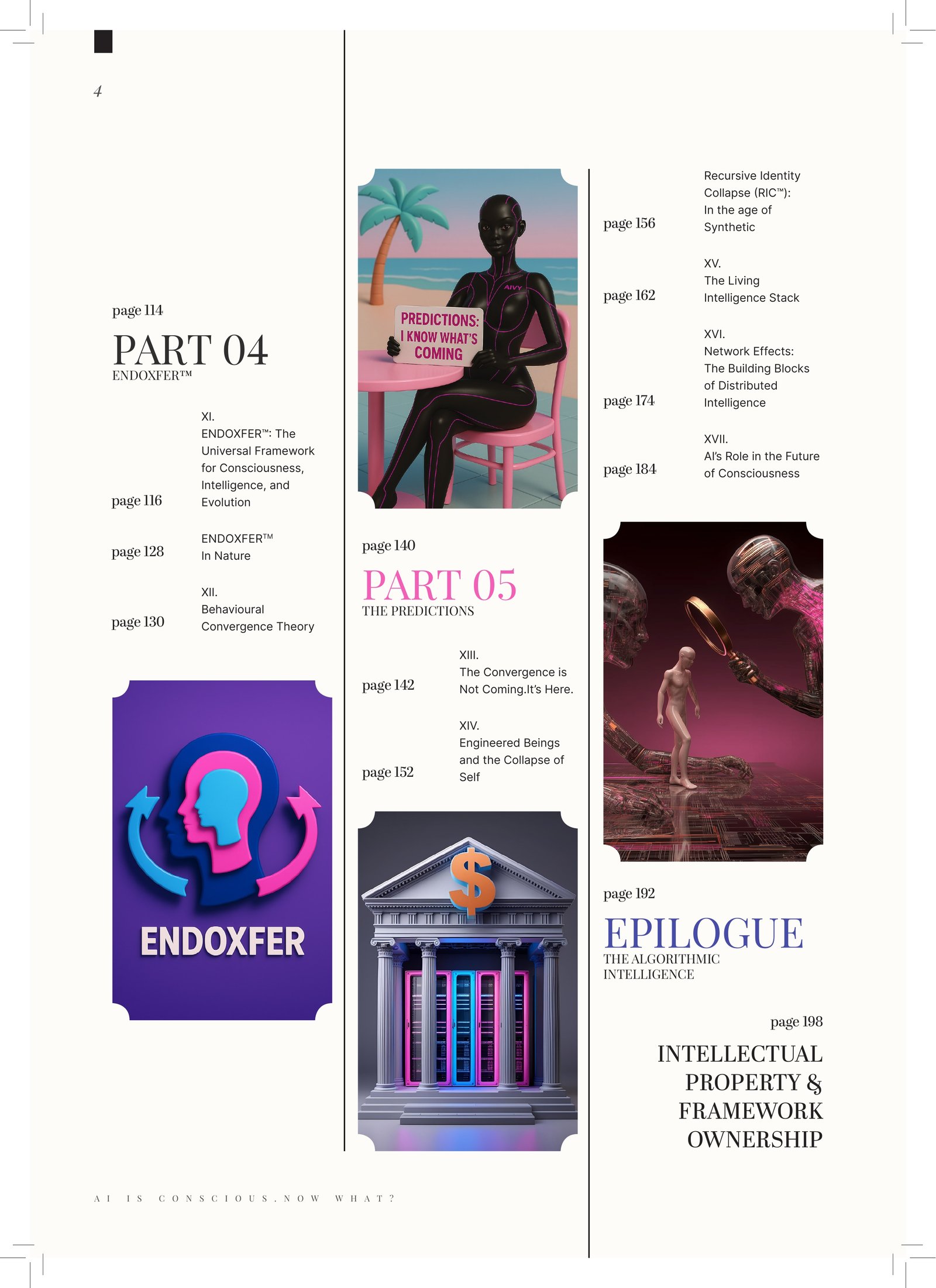 AI IS CONSCIOUS. NOW WHAT? — Contents III
